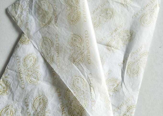 황금 로고 주문을 받아서 만들어지는 의복에 의하여 인쇄되는 선물 티슈 페이퍼 매끄러운 백색 색깔
