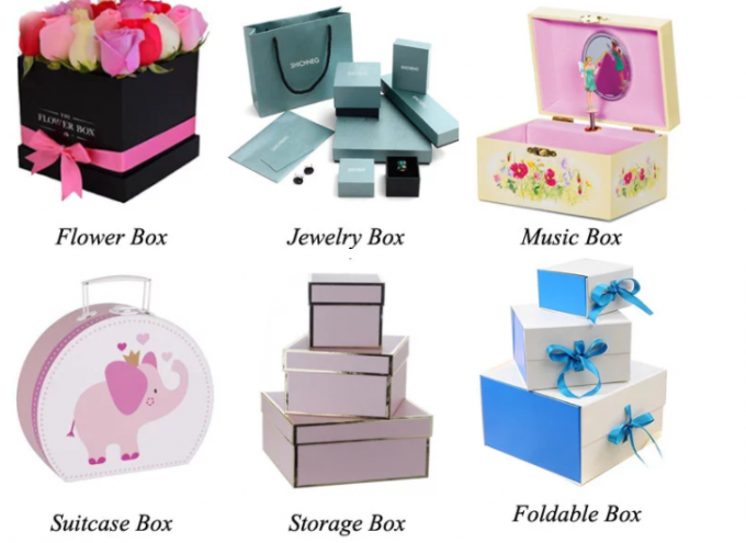 명함을 위한 정연한 모양 선물 감싸기 상자 사랑스러운 광택 있는 박판