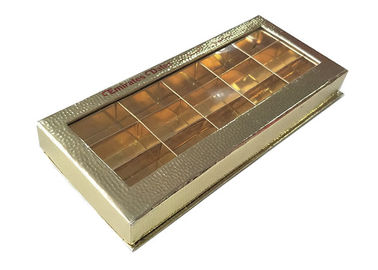 중국 안 쟁반을 가진 황금 초코렛 선물 책 모양 저장 상자 장방형 공장