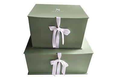 중국 포장 옷 현재를 위해 쌓을수 있는 밝은 초록색 접을 수있는 서류상 선물 상자 공장