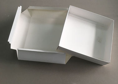 중국 접을 수 있는 백색 엄밀한 두꺼운 종이 선물 카드 상자 모자 패킹 뚜껑 정상 사각 공장