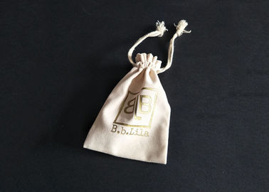 중국 Earings 보석 선물 우단 졸라매는 끈 부대 백색 재상할 수 있는 선물 주머니 공장