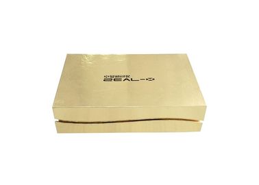 중국 마분지 자석 책 모양 상자 광택 있는 금 종이 머리 연장 포장 공장