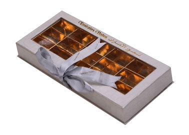중국 음식 급료 종이 선물 상자 CMYK/Pantone는 PVC 창으로 포장하는 초콜렛을 착색합니다 공장