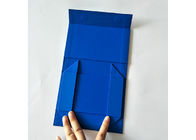 순수한 진한 파란색 색깔 옷 의복 포장을 위한 접히는 선물 상자 협력 업체