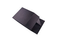 UV 로고에 의하여 인쇄되는 두꺼운 종이 접히는 선물 상자, 뚜껑을 가진 까만 선물 상자 협력 업체