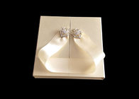 리본 환경 ODM를 가진 황금 결혼 선물 패킹 책 모양 상자 협력 업체