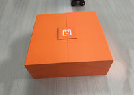 까만 분할로 인쇄되는 마분지 책 모양 상자 오렌지에 의하여 착색되는 최고 협력 업체