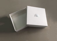 접을 수 있는 백색 엄밀한 두꺼운 종이 선물 카드 상자 모자 패킹 뚜껑 정상 사각 협력 업체