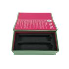 밝은 초록색 인쇄된 화물 박스 일렬로 세워진 거품 향수병 포장 협력 업체