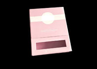 2개의 Interlayers 및 명확한 창을 가진 분홍색 자석 마감 선물 카드 상자 협력 업체