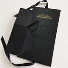 장식적인 디자인 아름다운 리본을 가진 접히는 선물 상자 블랙 리스트 모양 협력 업체
