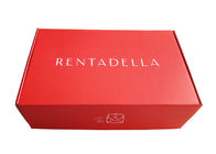 호화스러운 빨간 서류상 선물 상자, 모자/훈장 패킹을 위한 물결 모양 포장 상자 협력 업체