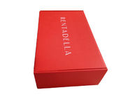 호화스러운 빨간 서류상 선물 상자, 모자/훈장 패킹을 위한 물결 모양 포장 상자 협력 업체