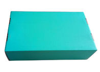 엄밀한 상오리 색깔 박판 표면 없는 접히는 선물 상자 까만 로고 편평한 팩 협력 업체
