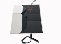 리본 물병 포장을 위한 접히는 두꺼운 종이 선물 상자 Whtie/검정 협력 업체