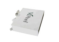 서류상 선물 상자 백색 리본 직사각형 모양 Panton 접히는 마분지 인쇄 협력 업체