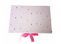 분홍색 색깔 선물 감싸기 상자, 소녀 복장을 위해 포장하는 주문 선물 상자 협력 업체