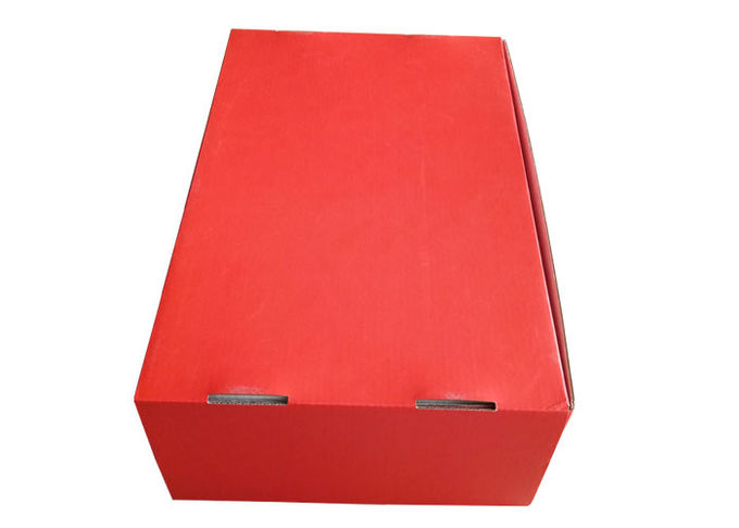 호화스러운 빨간 서류상 선물 상자, 모자/훈장 패킹을 위한 물결 모양 포장 상자